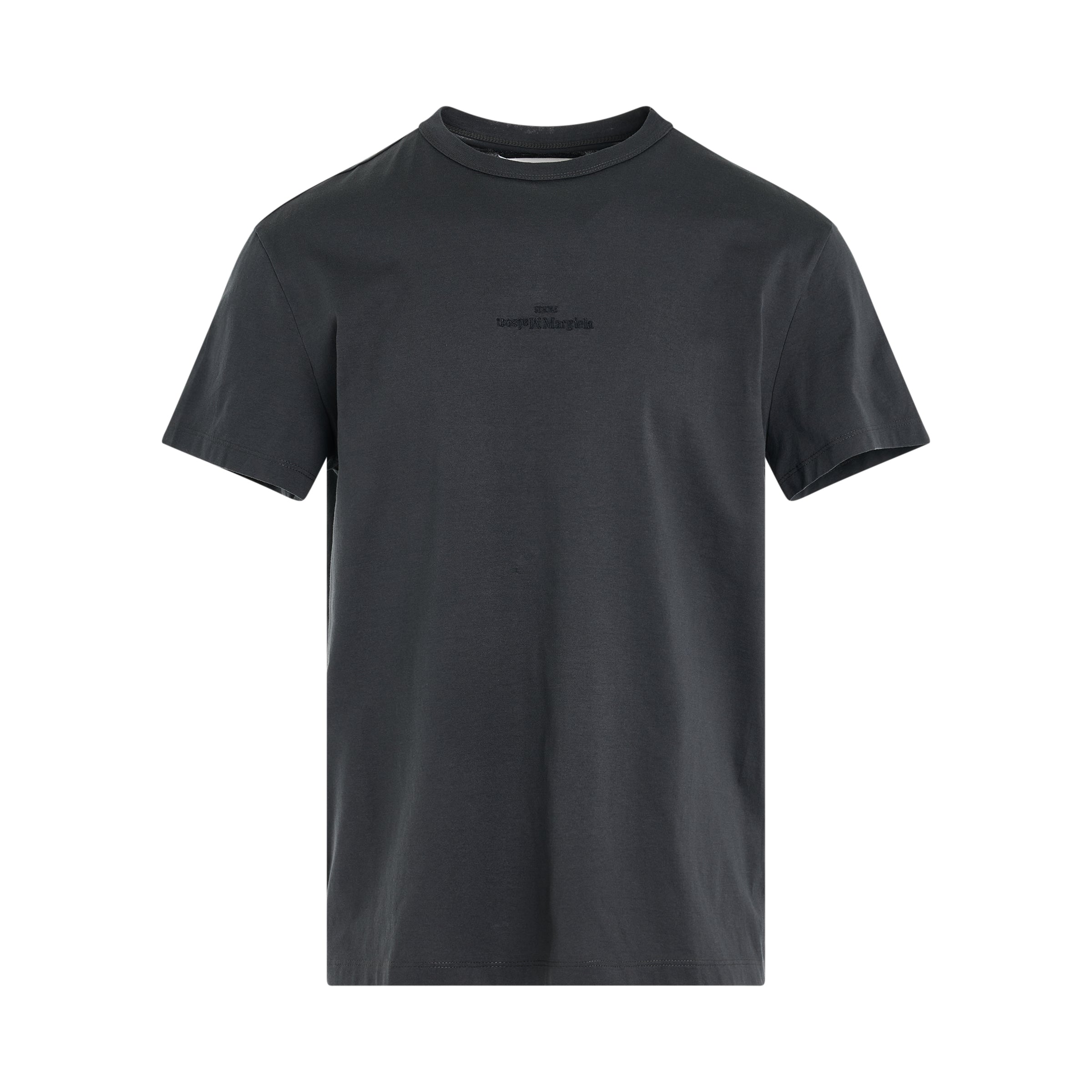 Upside Down Logo T-Shirt in Grey