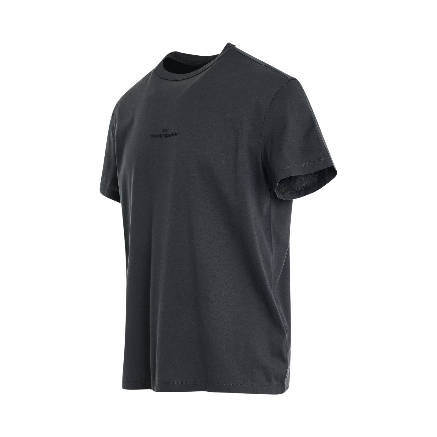 Upside Down Logo T-Shirt in Grey