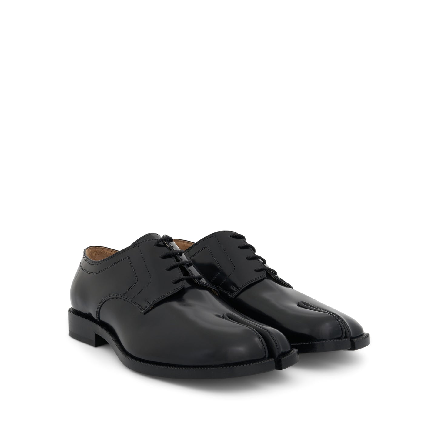 Tabi Lace-ups Stitch Shoes in Black