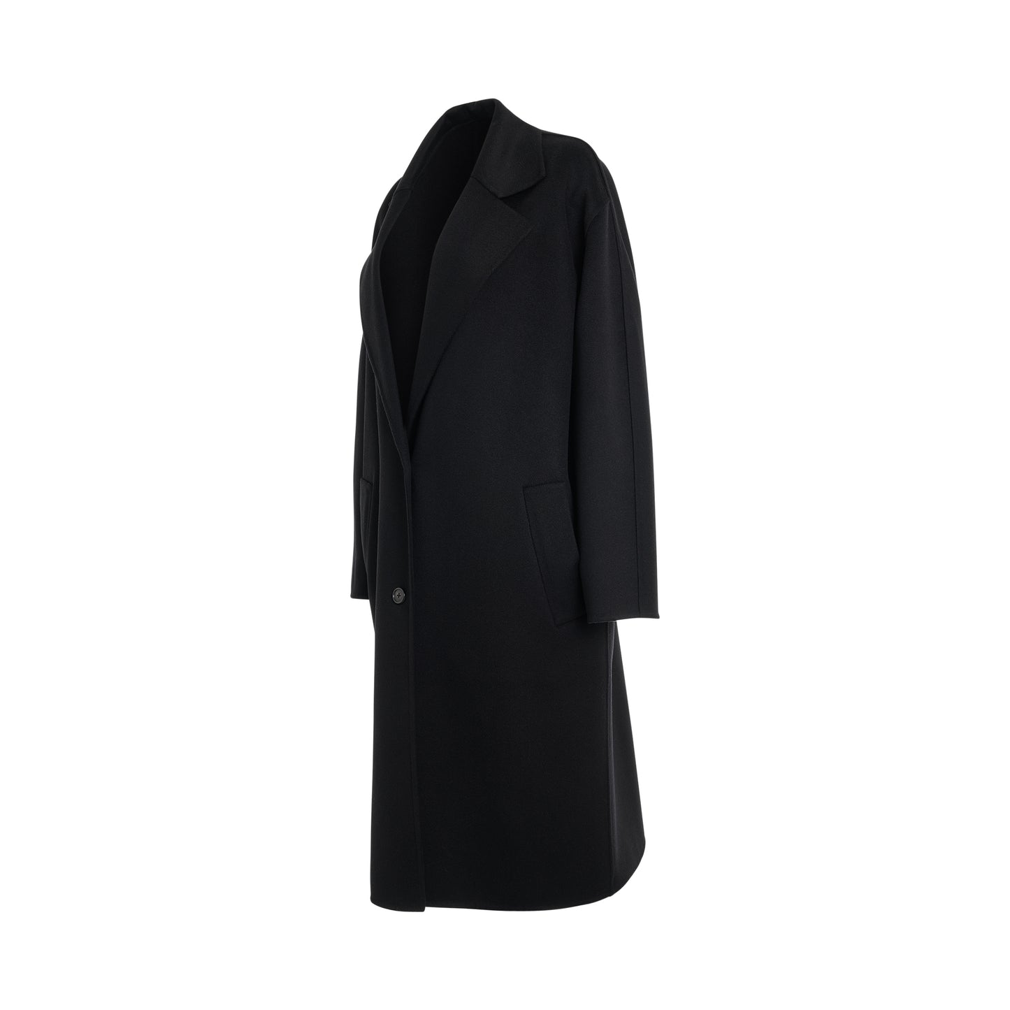 Single Breasted Coat in Black