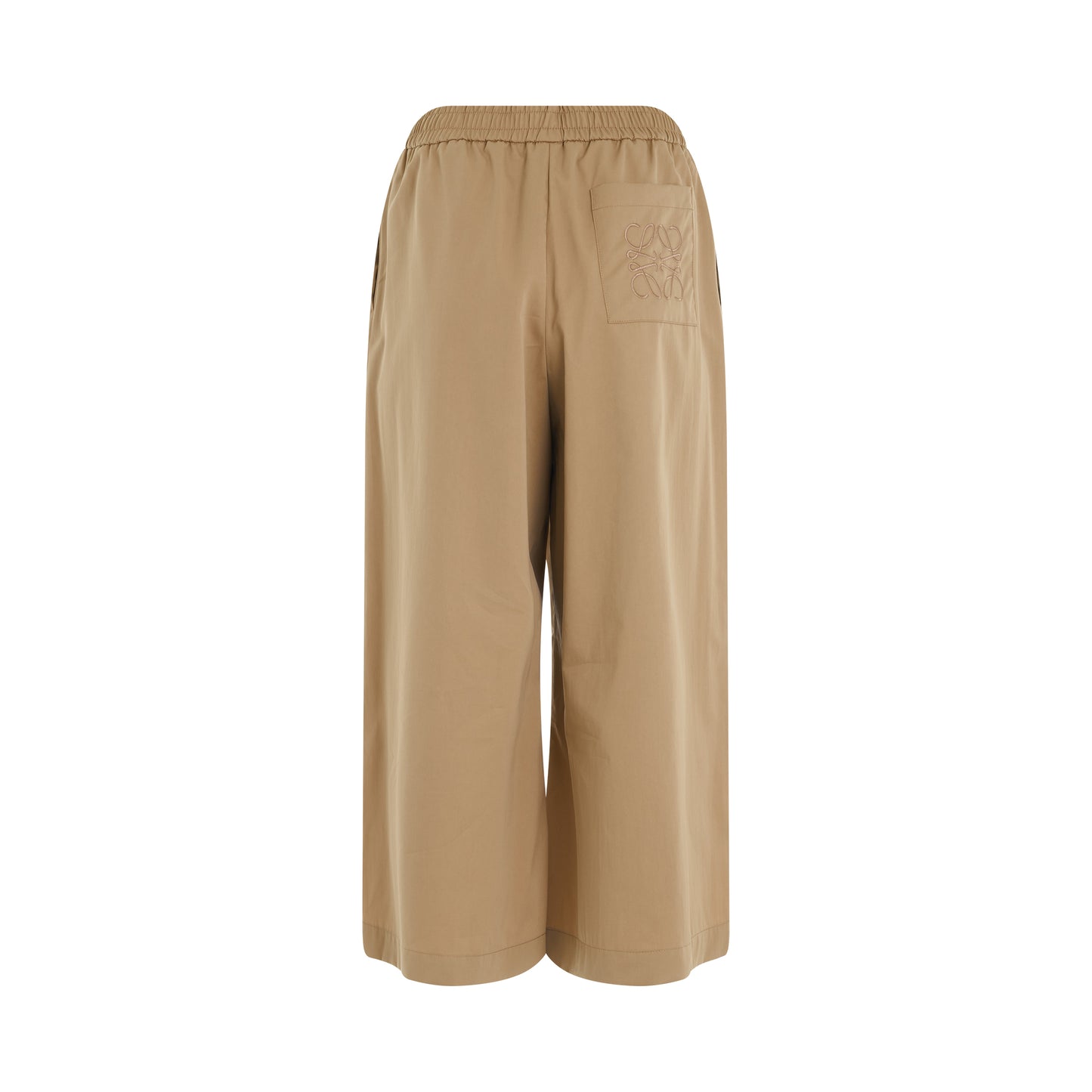 Cropped Trousers in Beige