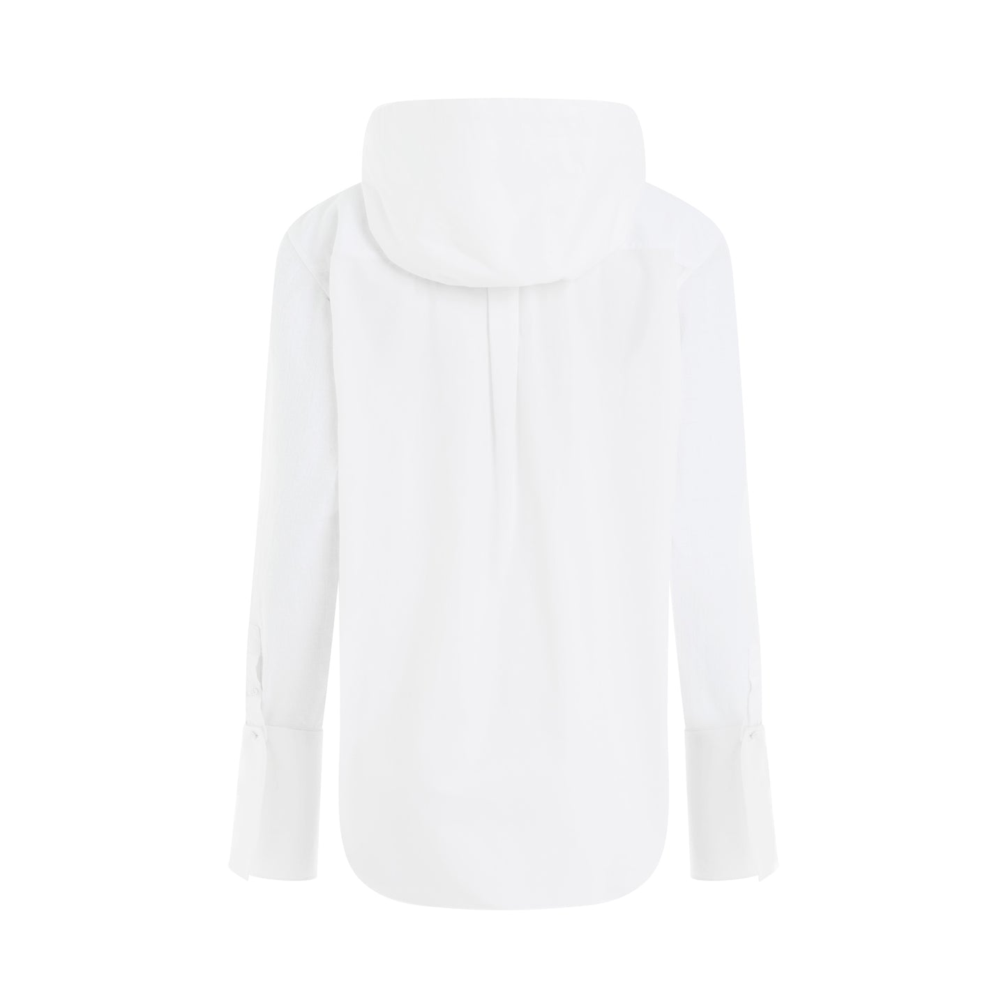 Anagram Hooded Shirt in White