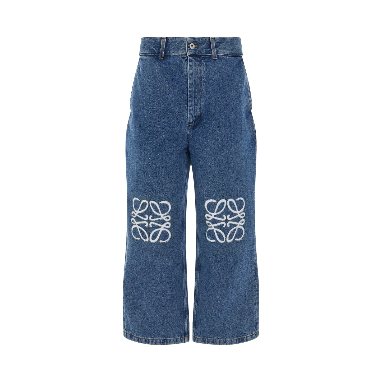 Women Anagram Baggy Jeans in Jeans Blue