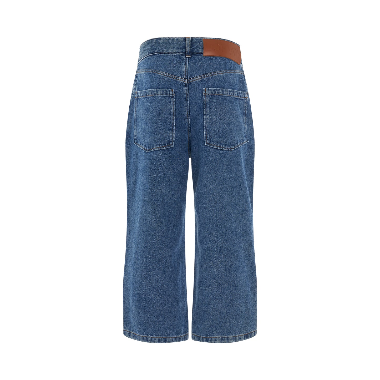 Women Anagram Baggy Jeans in Jeans Blue