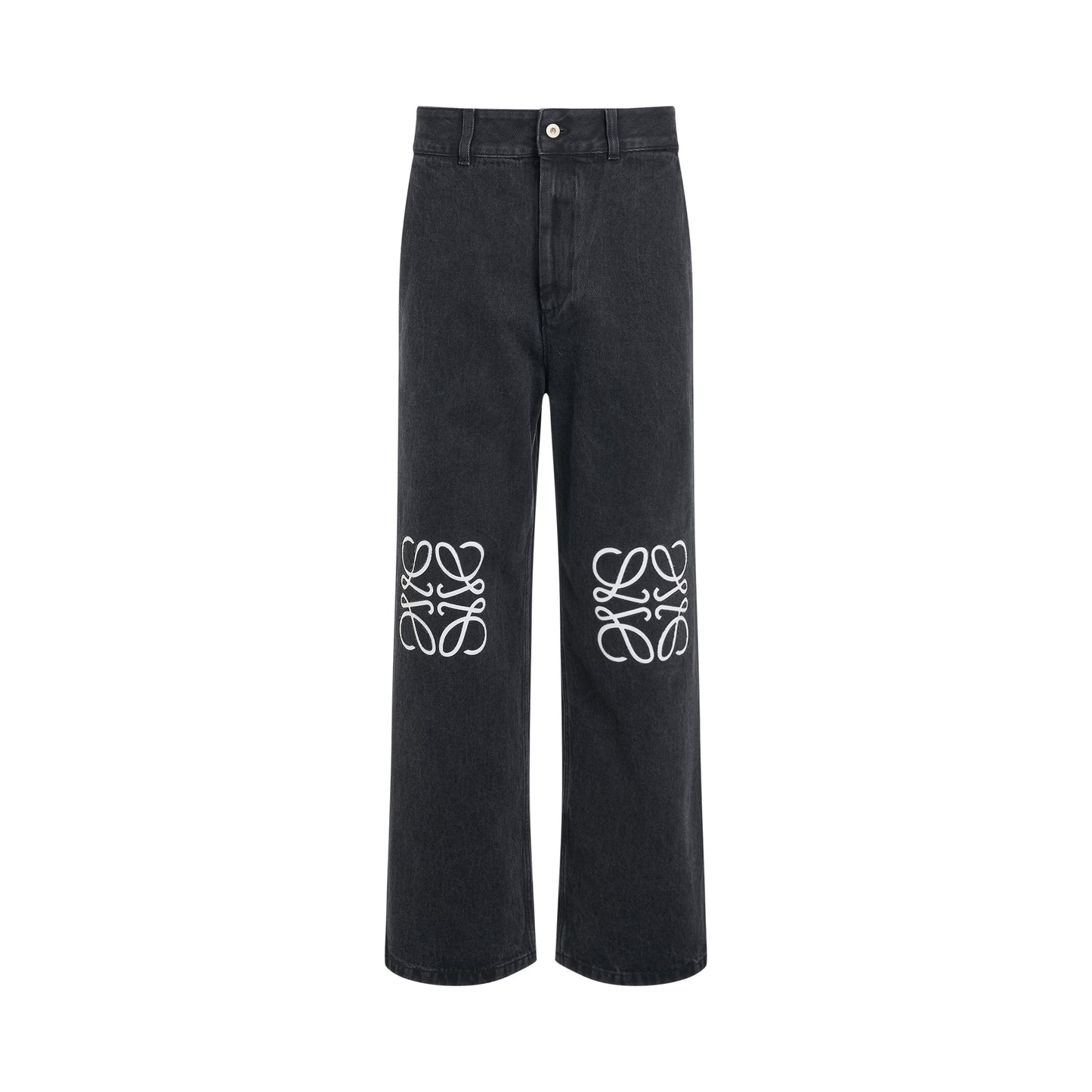 Anagram Baggy Jeans in Black