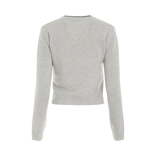 Anagram Sweater in Light Grey