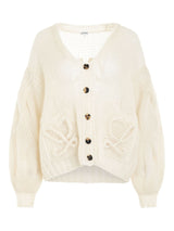 Loewe Anagram Cardigan in Ecru