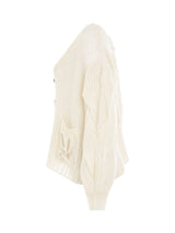 Loewe Anagram Cardigan in Ecru