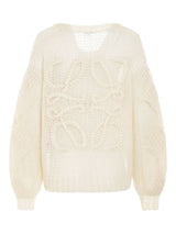 Loewe Anagram Cardigan in Ecru