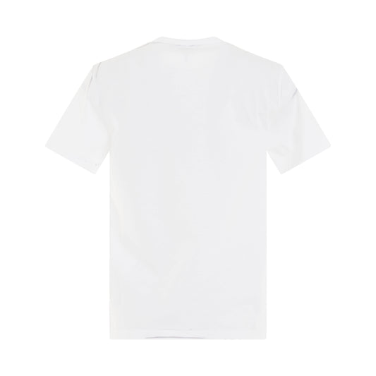 Logo Anagram Print T-Shirt in White/Grey