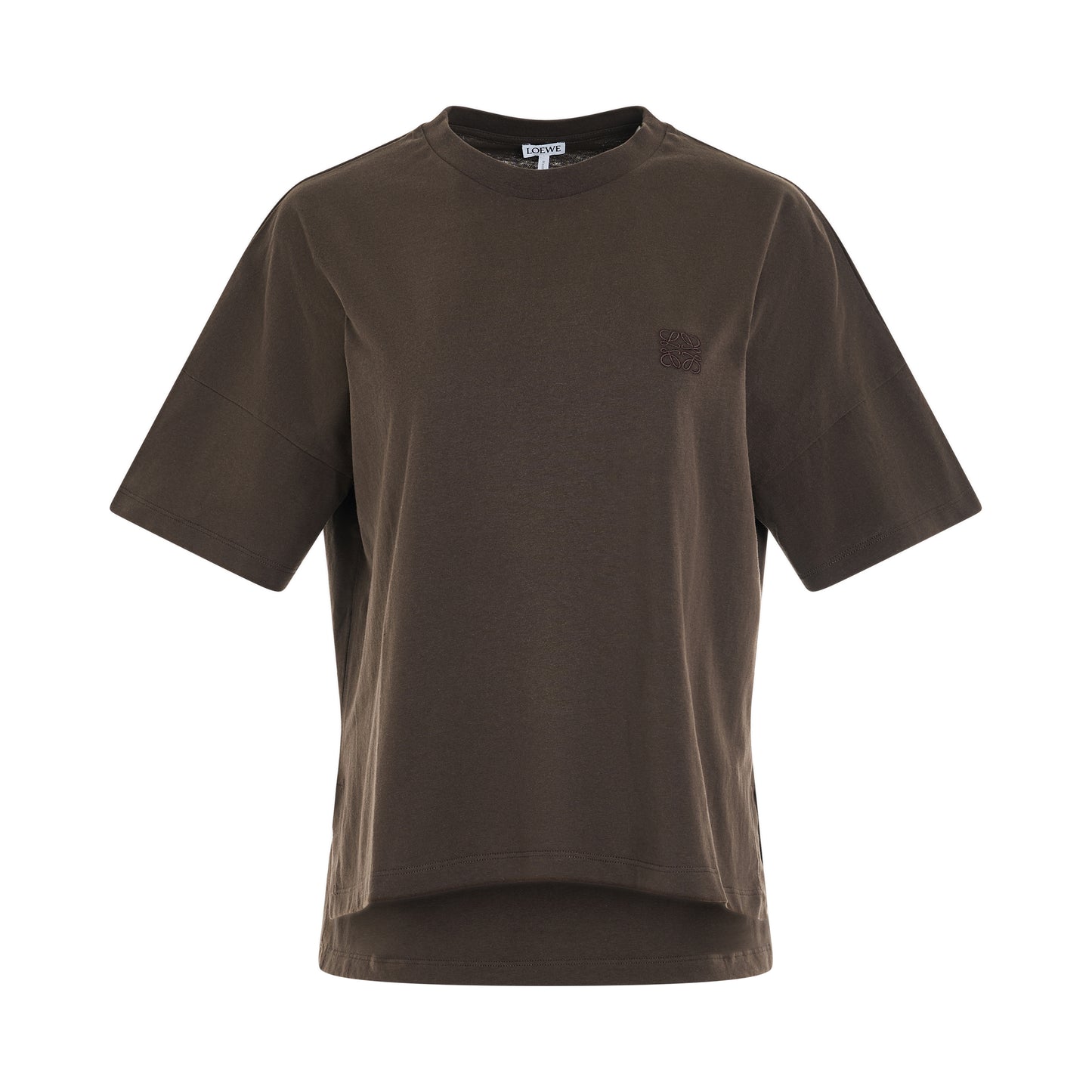 Anagram Boxy Fit T-Shirt in Dark Taupe