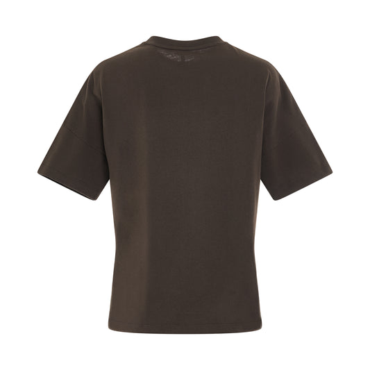 Anagram Boxy Fit T-Shirt in Dark Taupe