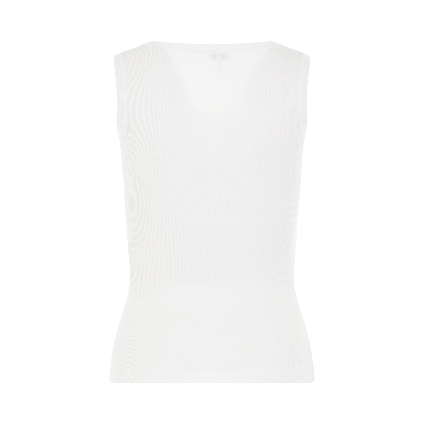 Anagram Embroidered Tank Top in White