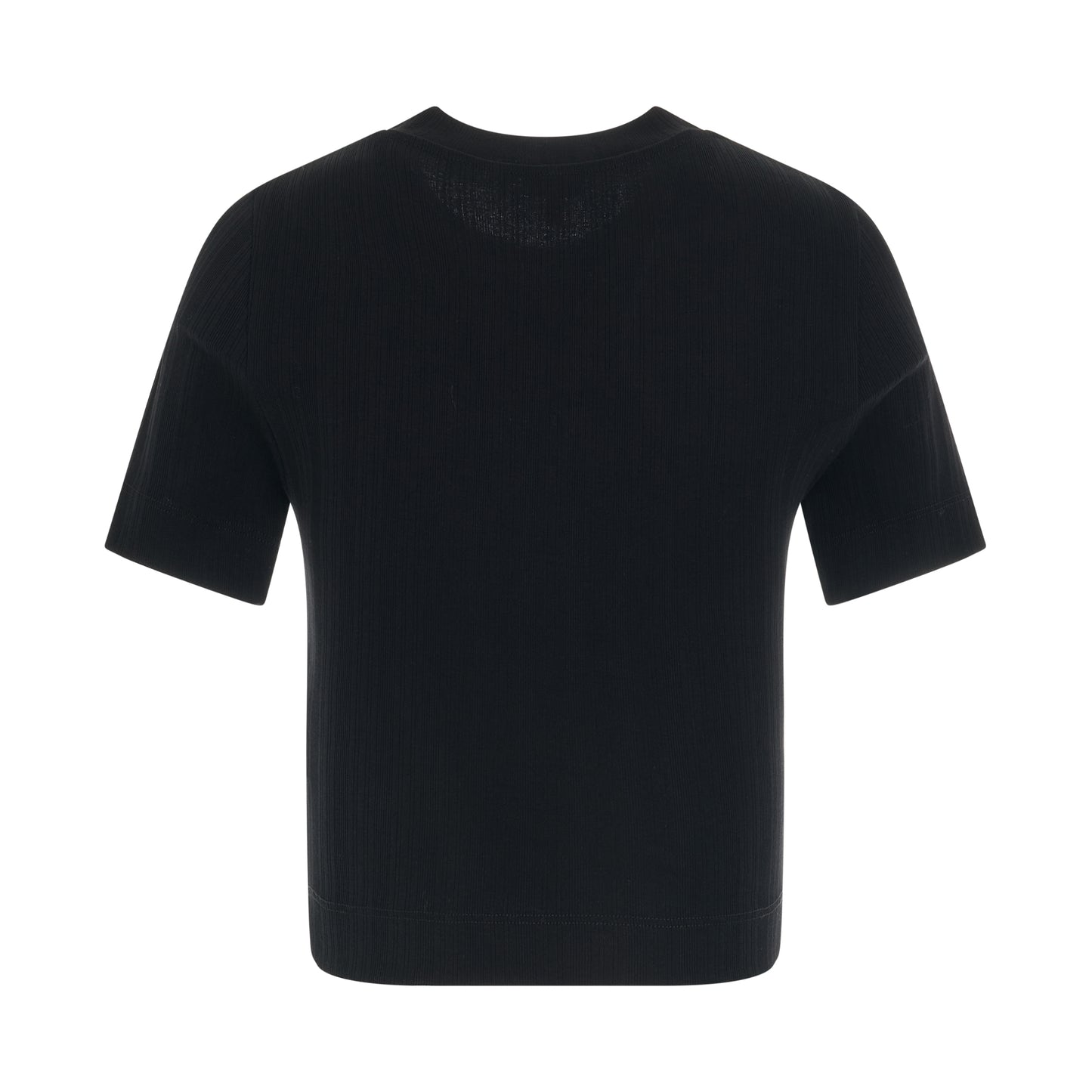 Cropped Anagram Top in Black