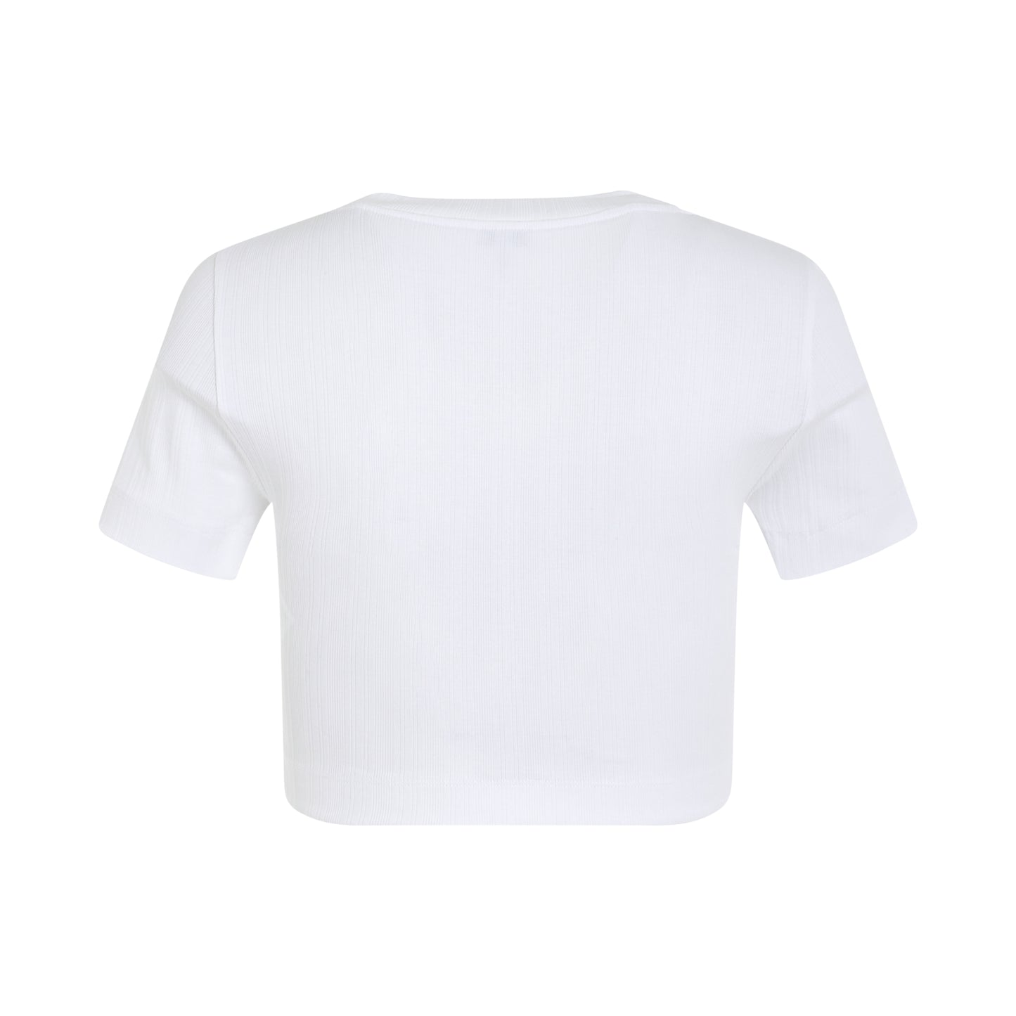 Cropped Anagram Top in White