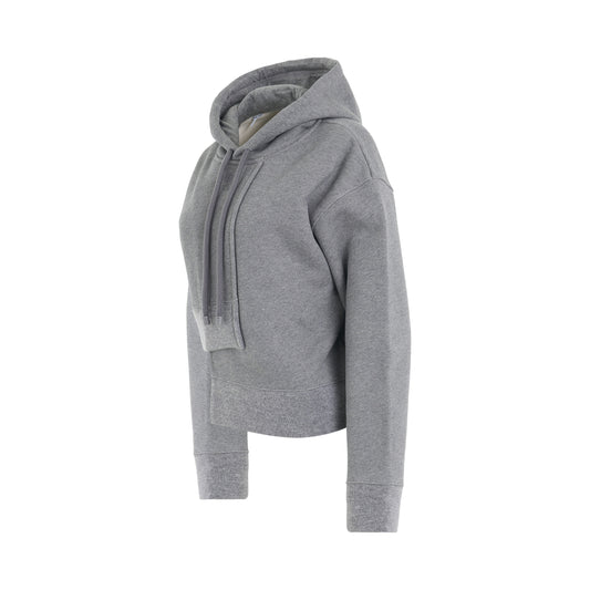 Asymmetric Hoodie in Lead Grey