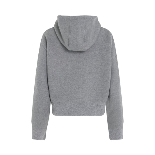 Asymmetric Hoodie in Lead Grey