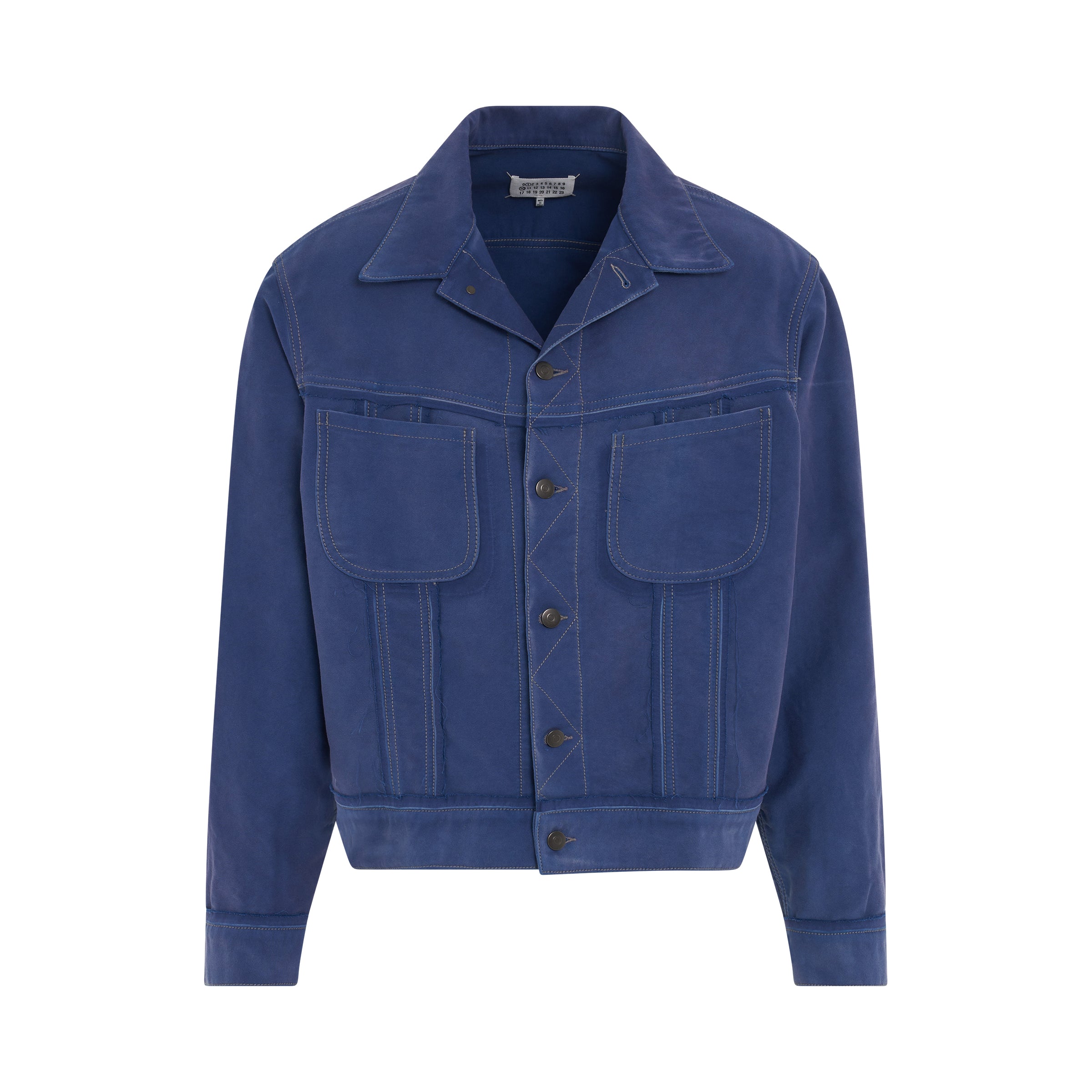 Worker's Moleskin Jacket in Cobalt Blue