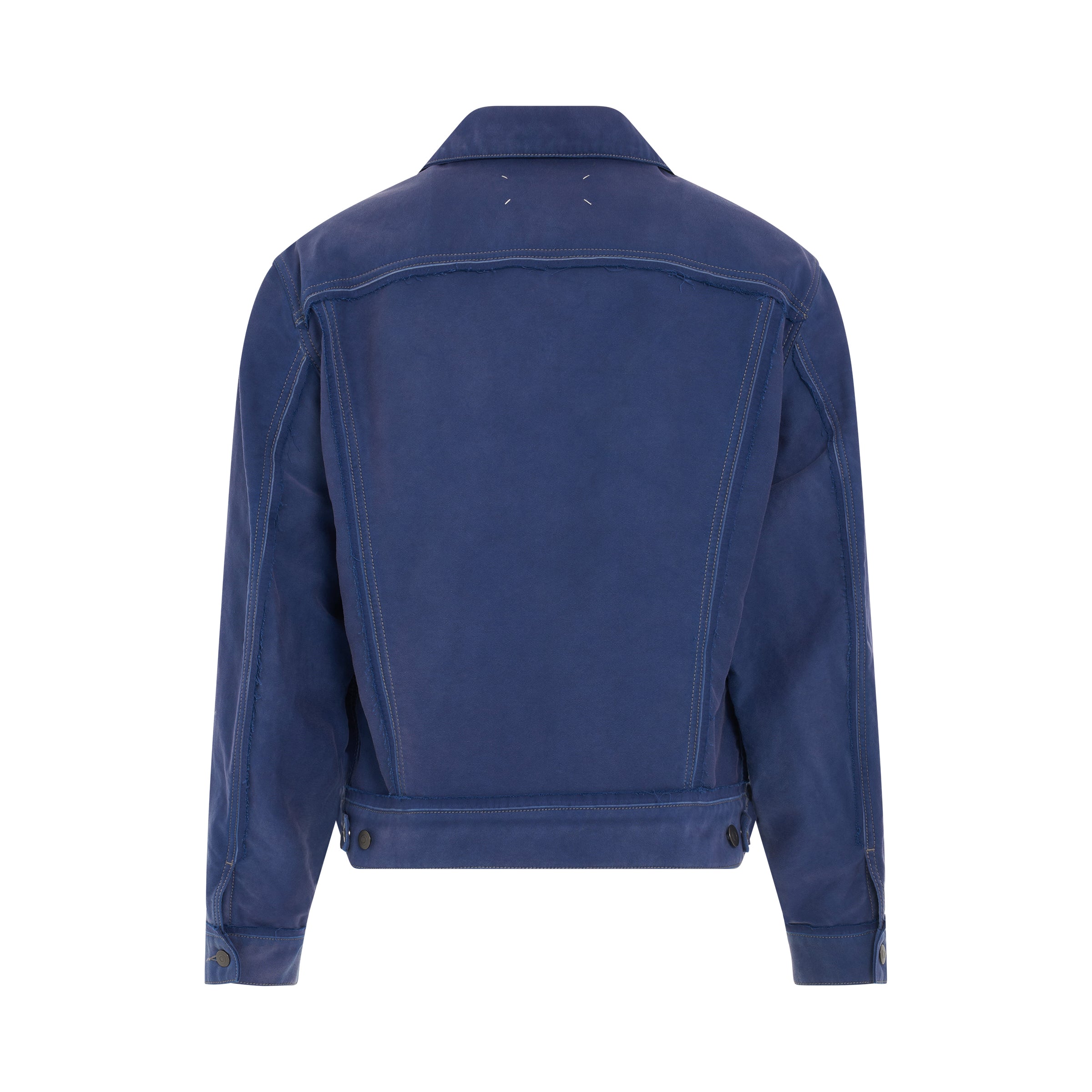 MAISON MARGIELA Worker's Moleskin Jacket in Cobalt Blue – MARAIS