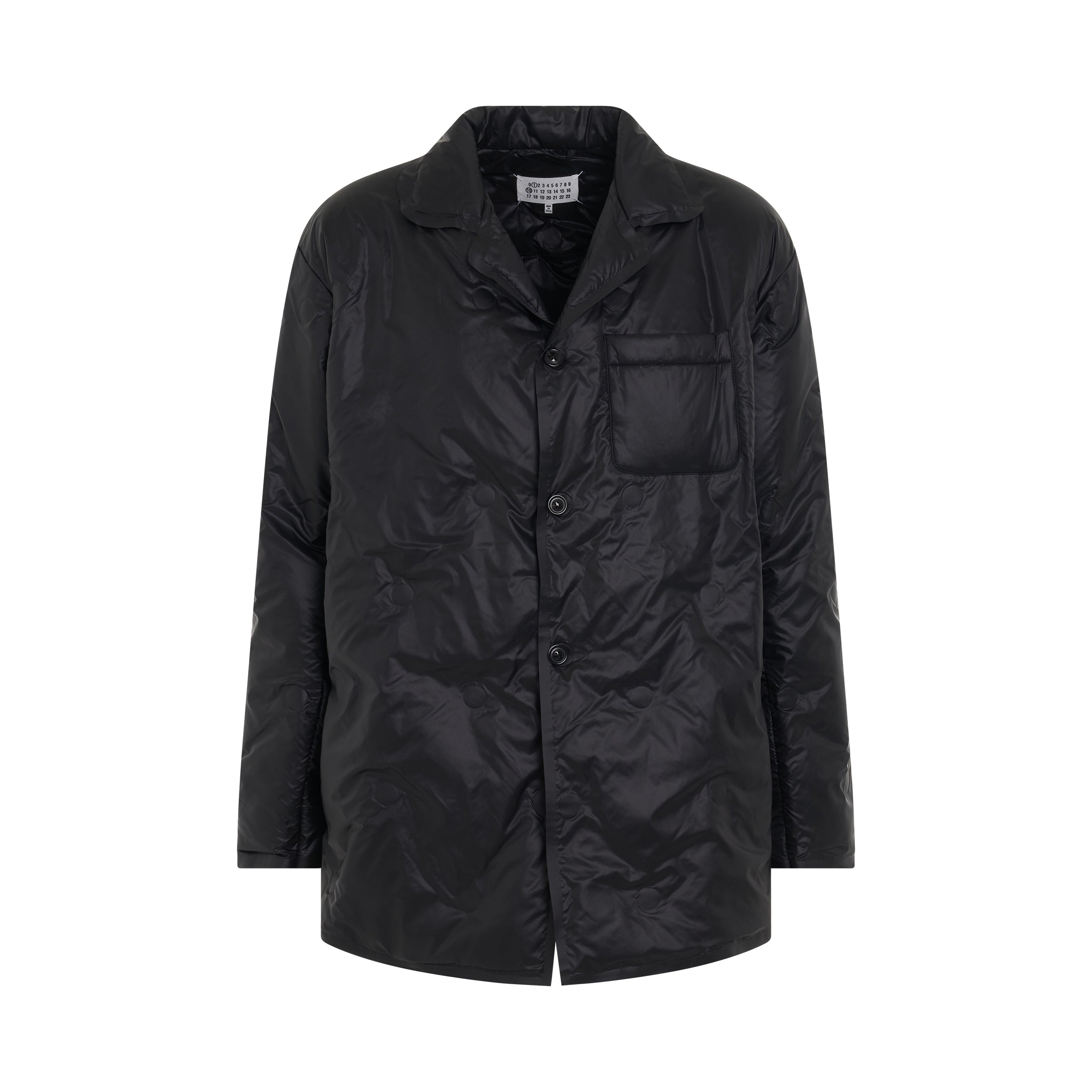 Padded Nylon Jacket in Black