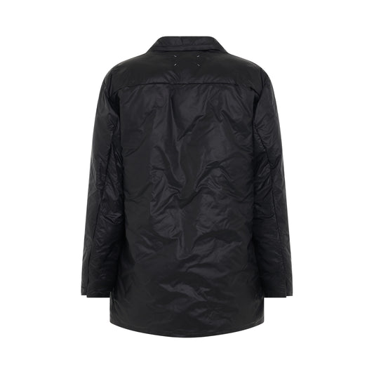 Padded Nylon Jacket in Black