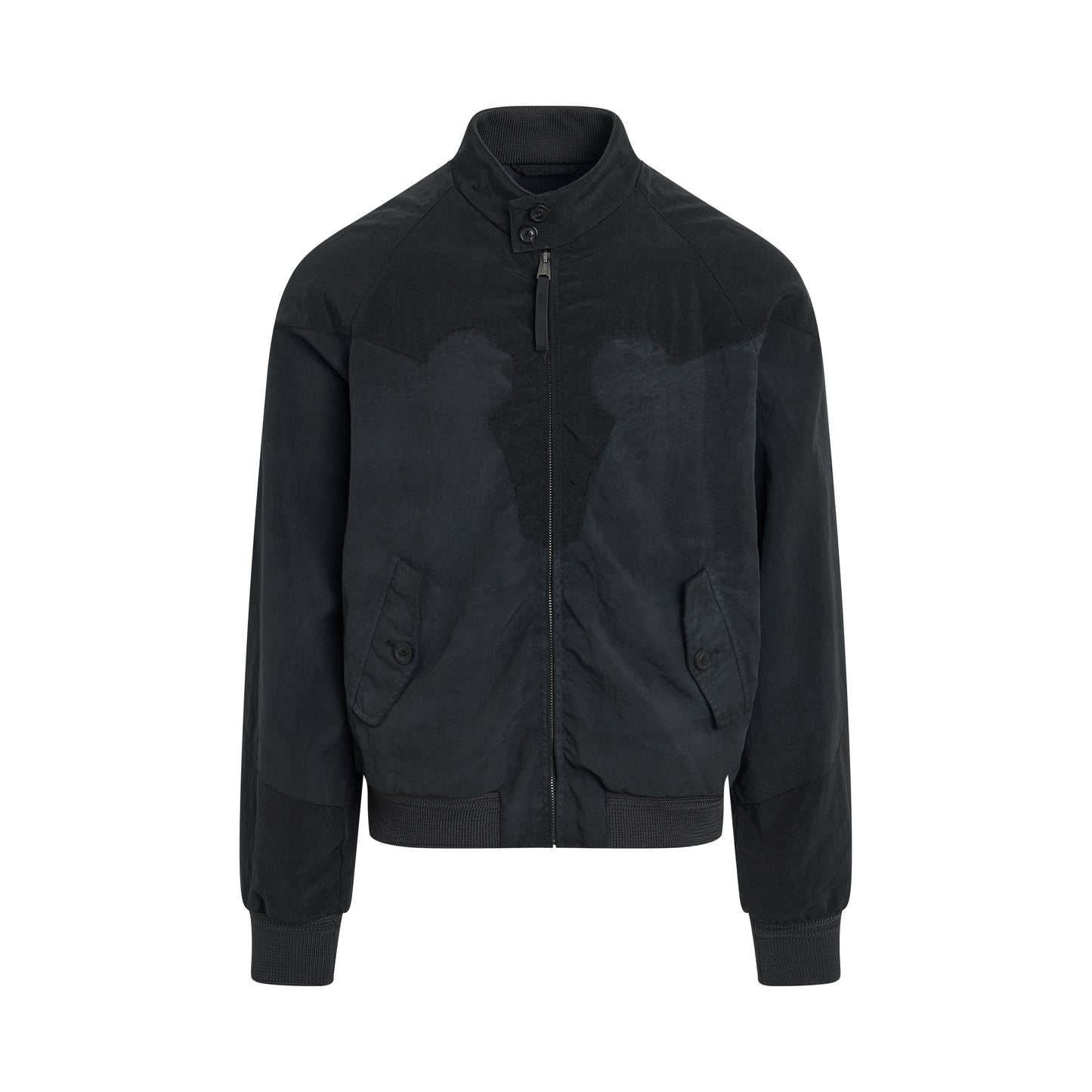 Light Nylon Canvas Jacket in Charcoal