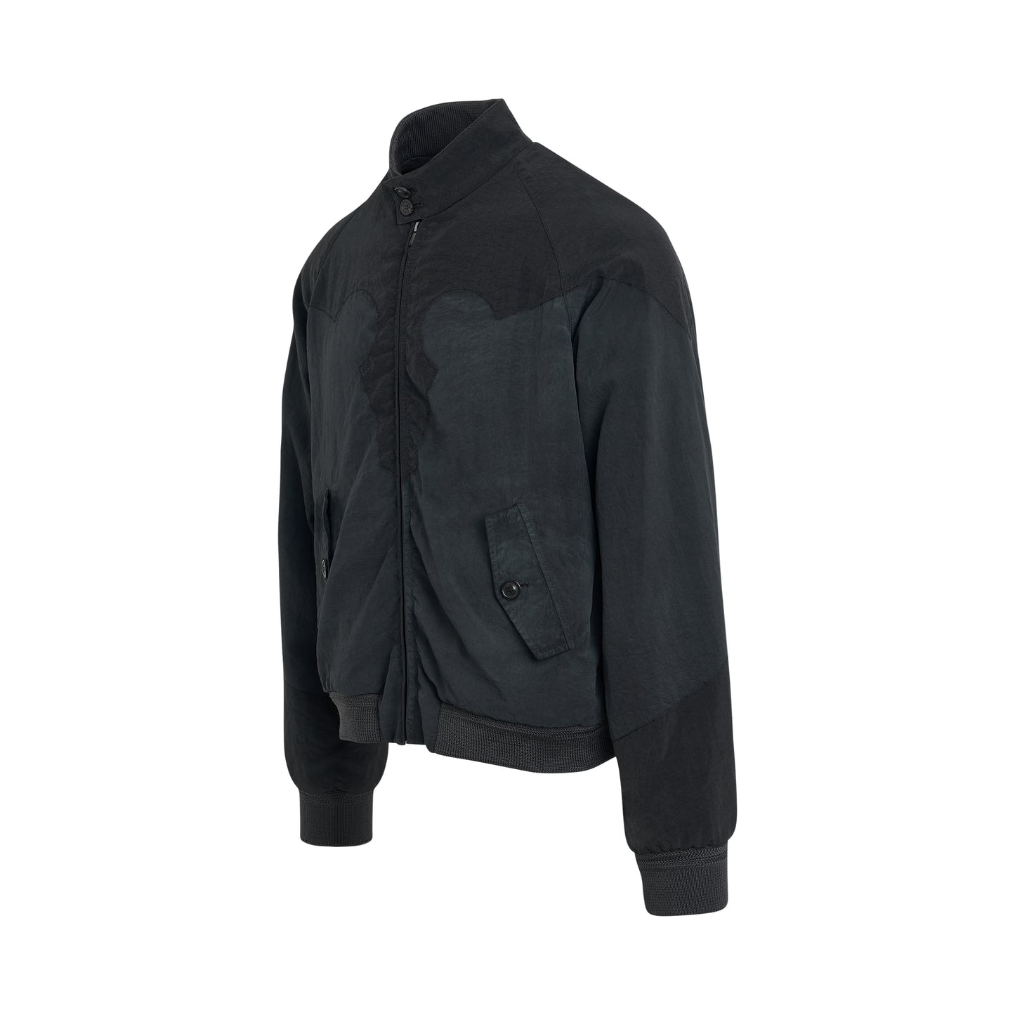 Light Nylon Canvas Jacket in Charcoal