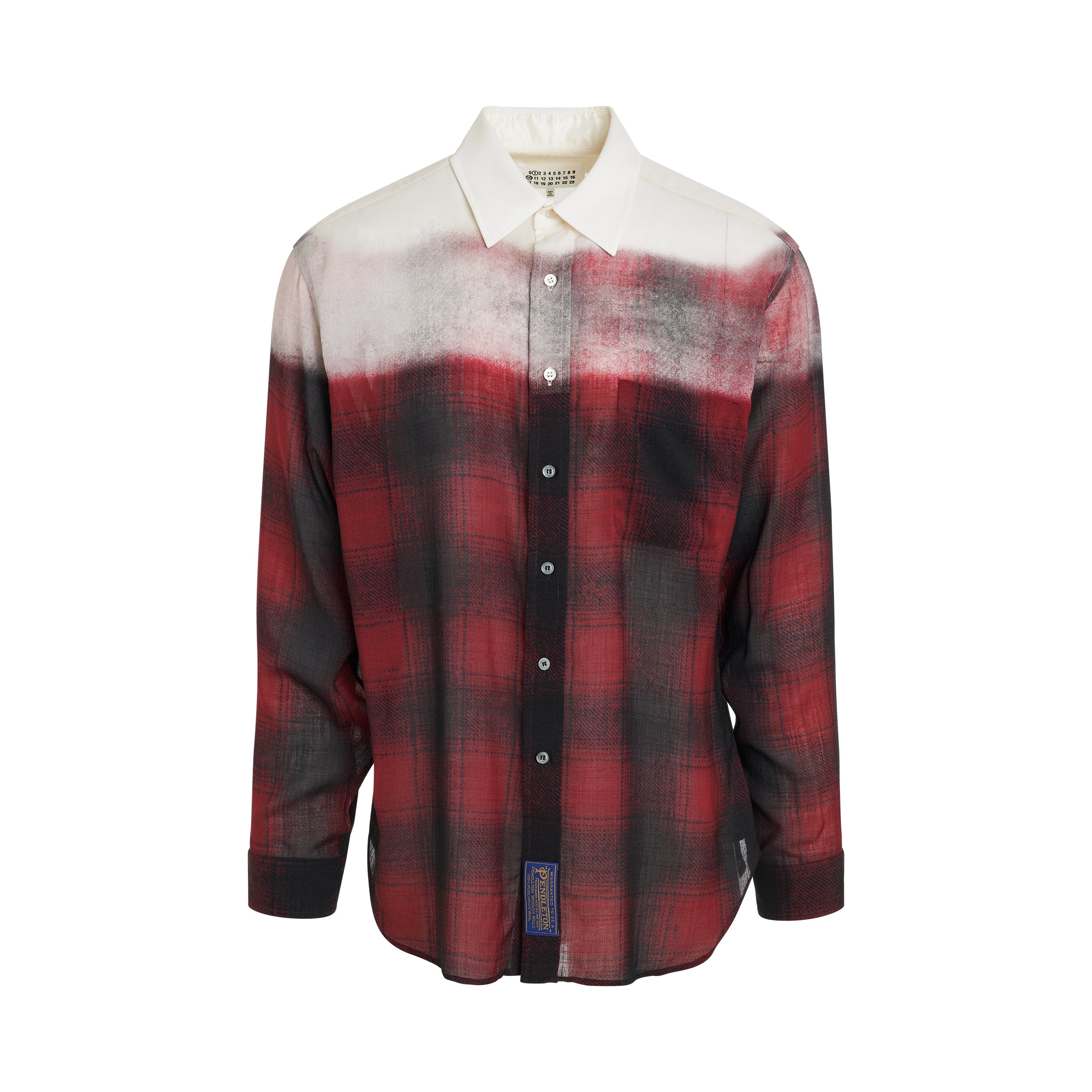 Maison Margiela x Pendleton Checked Shirt in Red Black