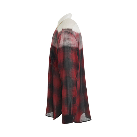 Maison Margiela x Pendleton Checked Shirt in Red Black