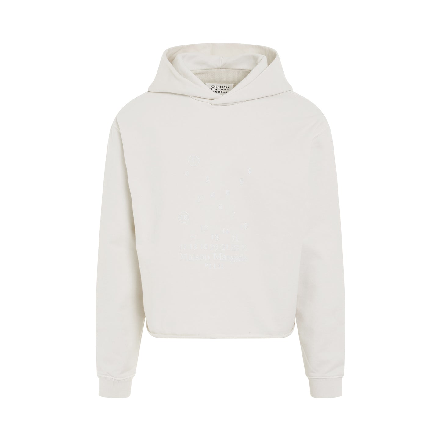 Numeric Logo Hoodie in Chalk