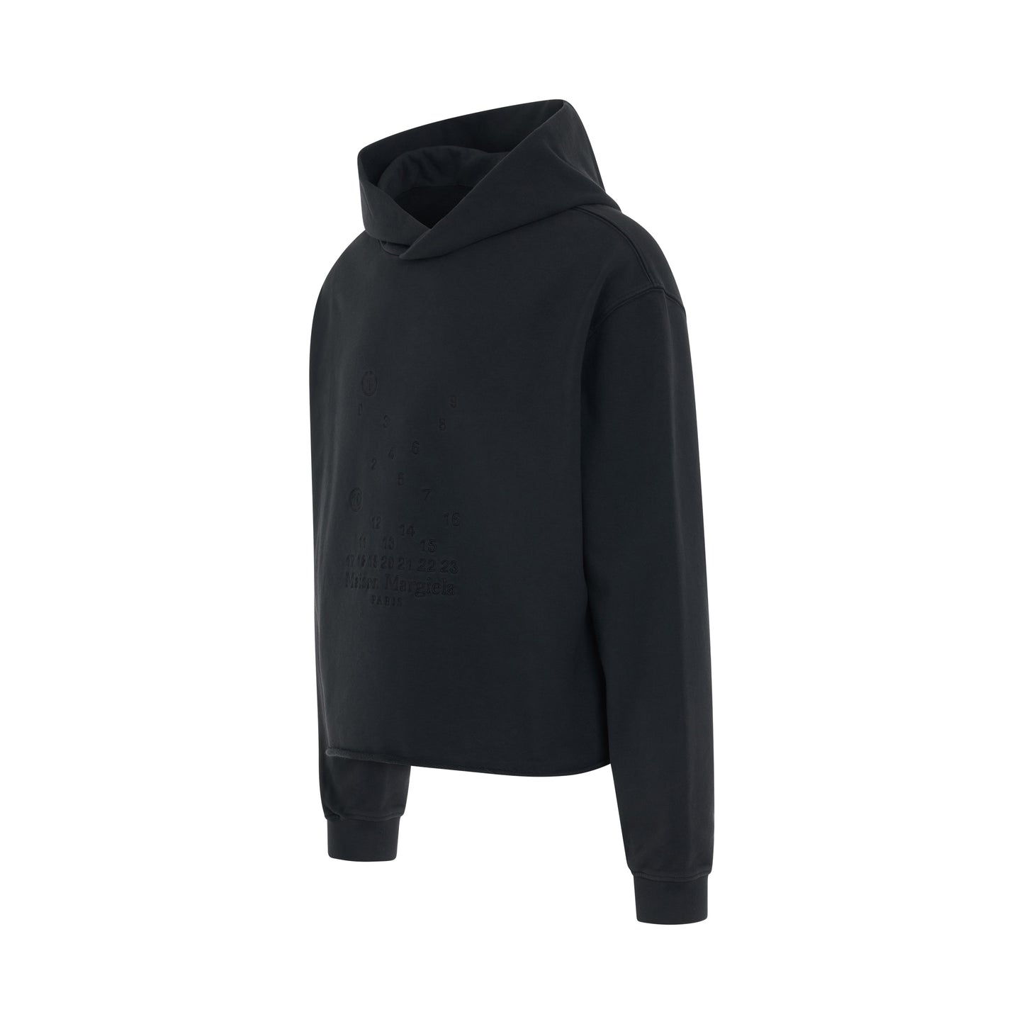 Numeric Logo Hoodie in Charcoal