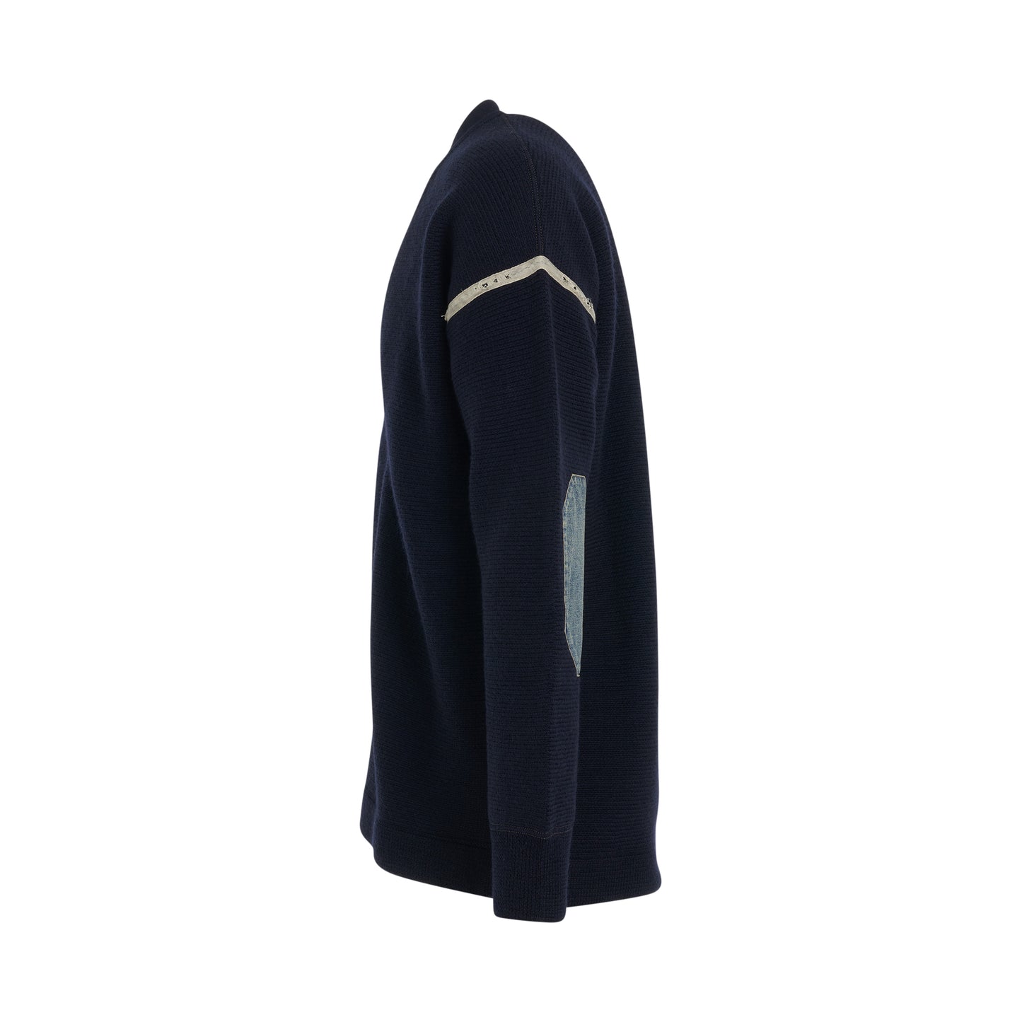 Elbow Patch Cardigan in Navy