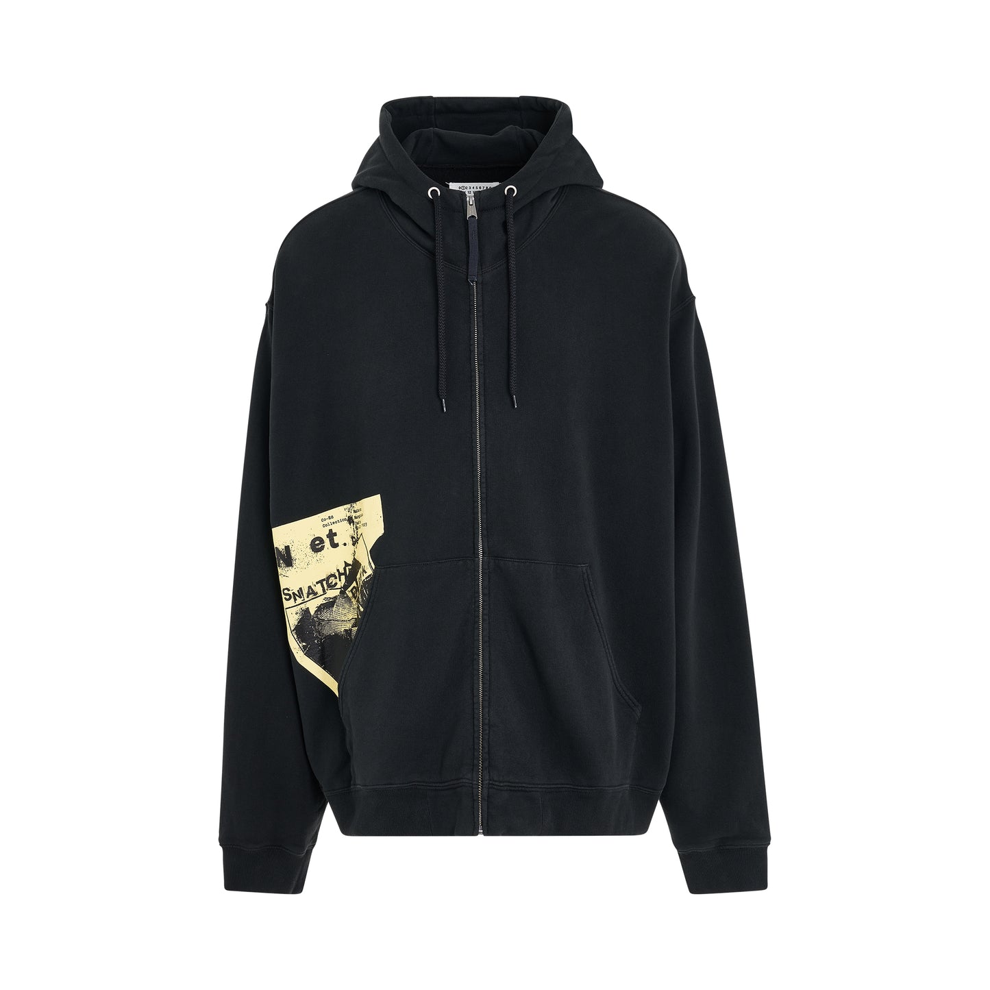 Invitation Ticket Zip Hoodie in Anthracite