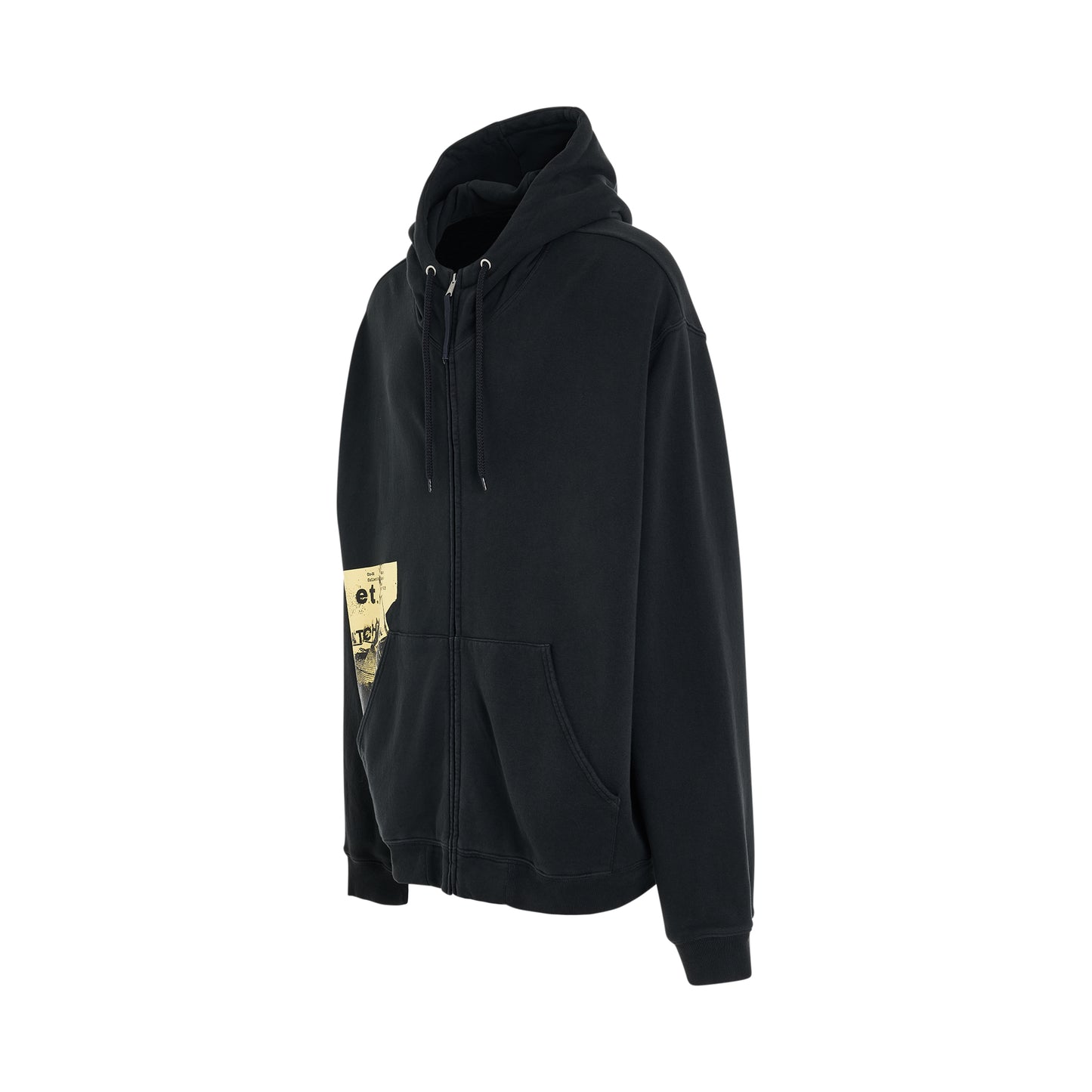 Invitation Ticket Zip Hoodie in Anthracite