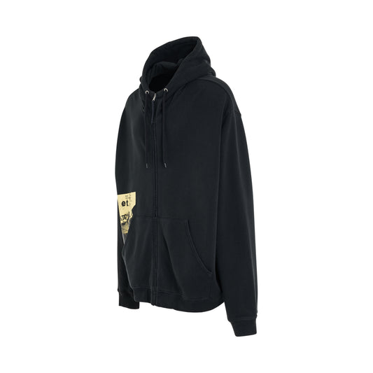 Invitation Ticket Zip Hoodie in Anthracite