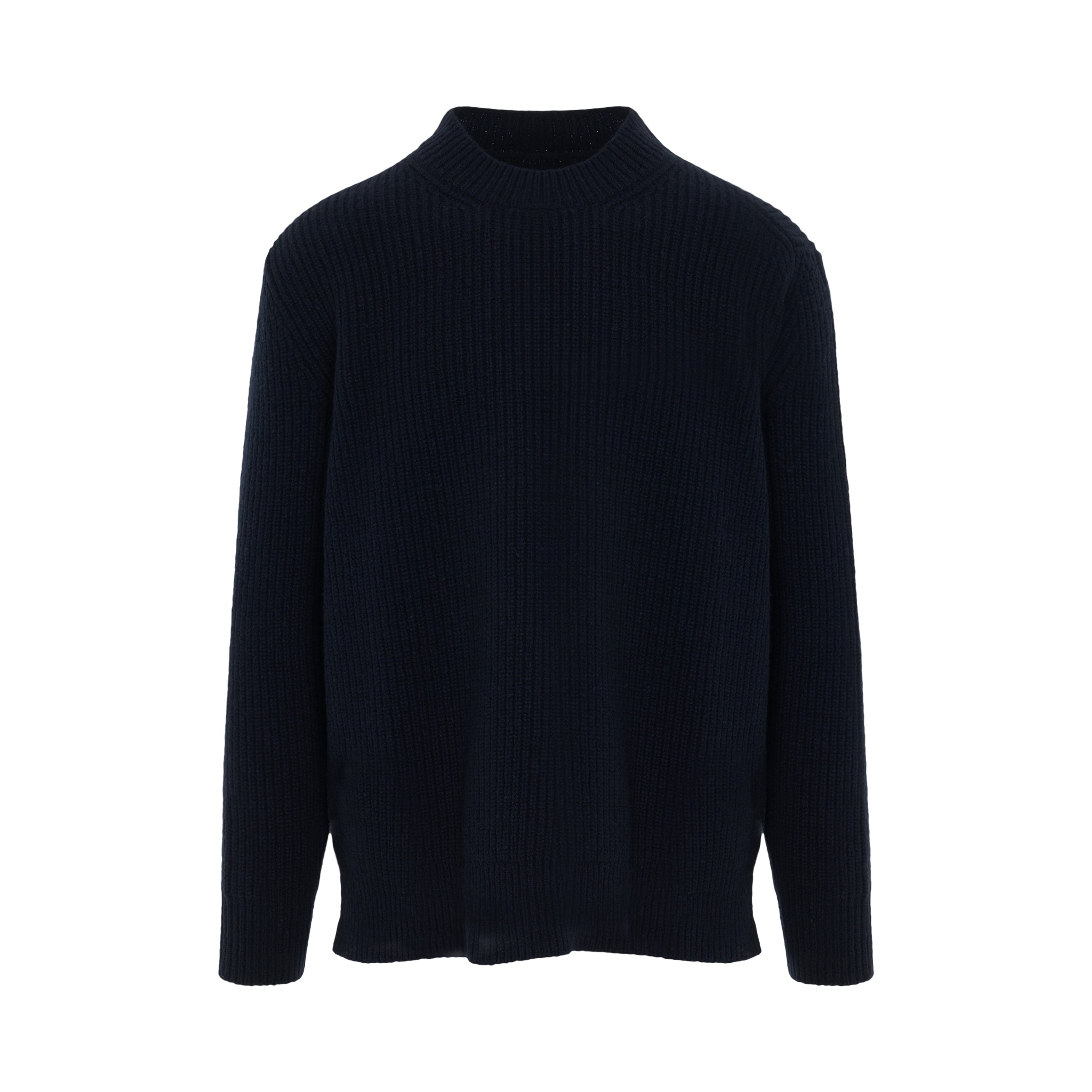 Donegal Classic Knit Sweater in Dark Blue