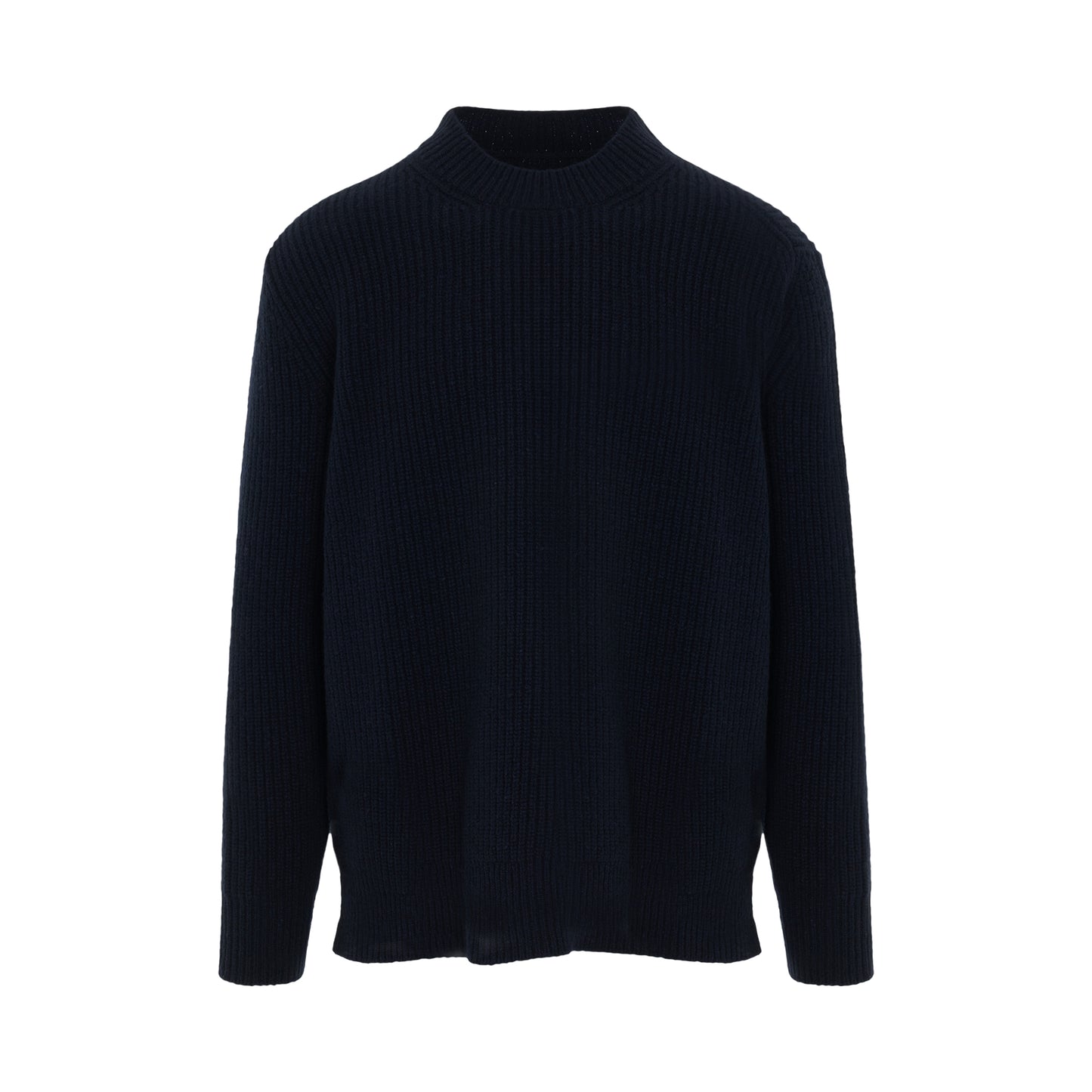 Donegal Classic Knit Sweater in Dark Blue