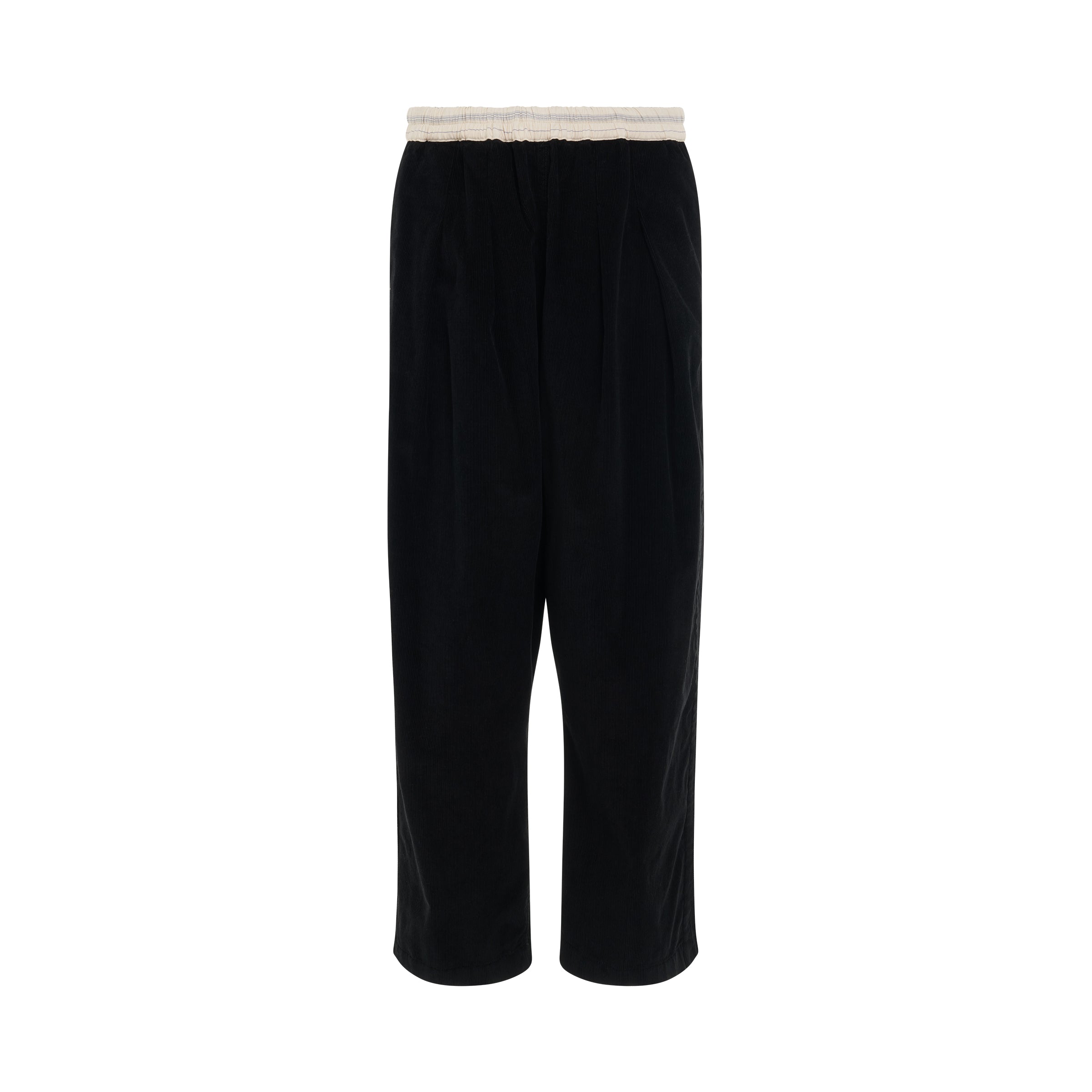 Drop Crotch Corduroy Pants in Black