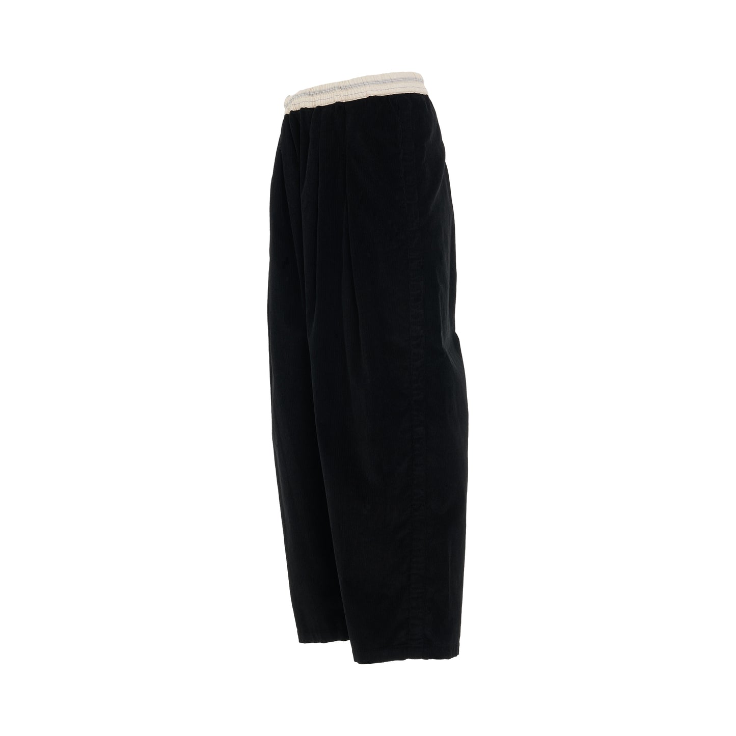 Drop Crotch Corduroy Pants in Black