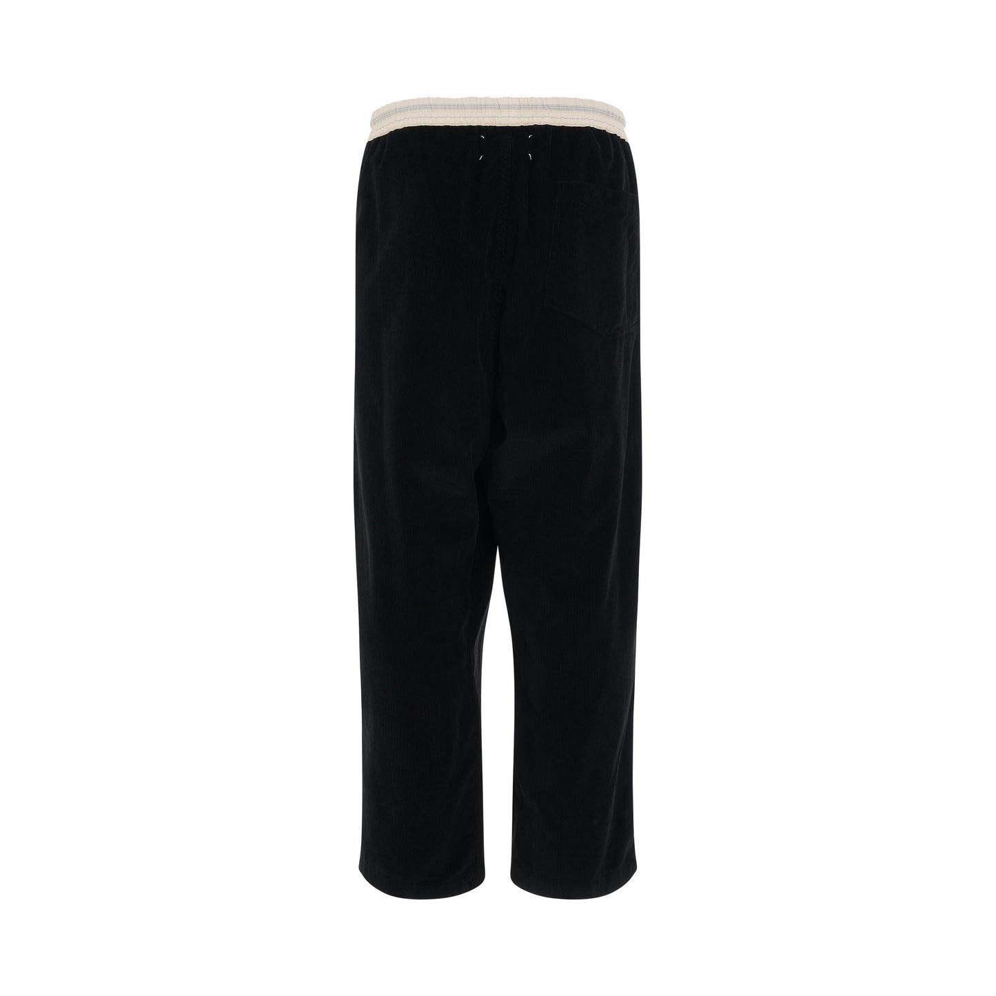 Drop Crotch Corduroy Pants in Black