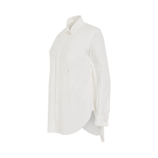 M Cotton Poplin Shirt in White