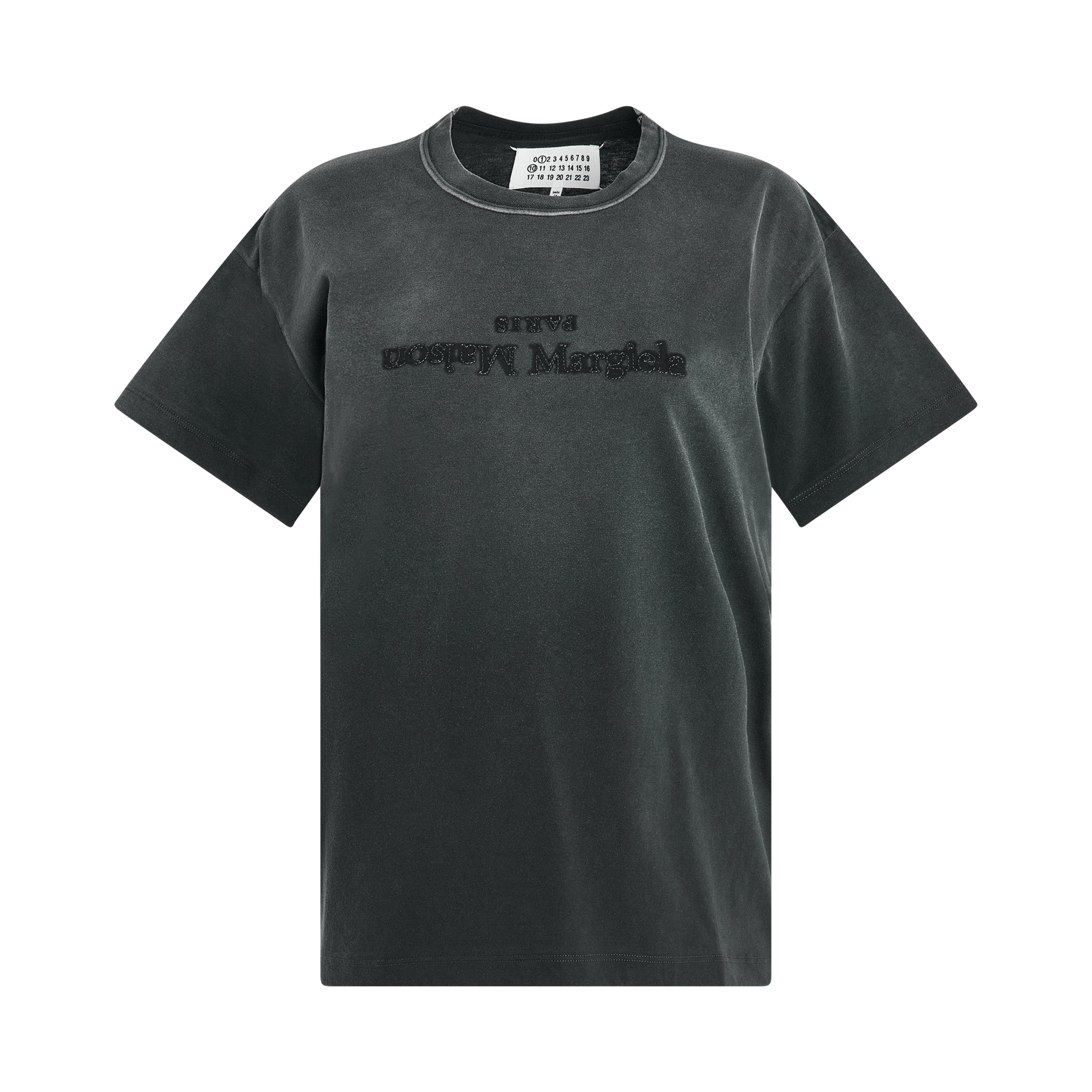 Reverse Logo T-Shirt in Black