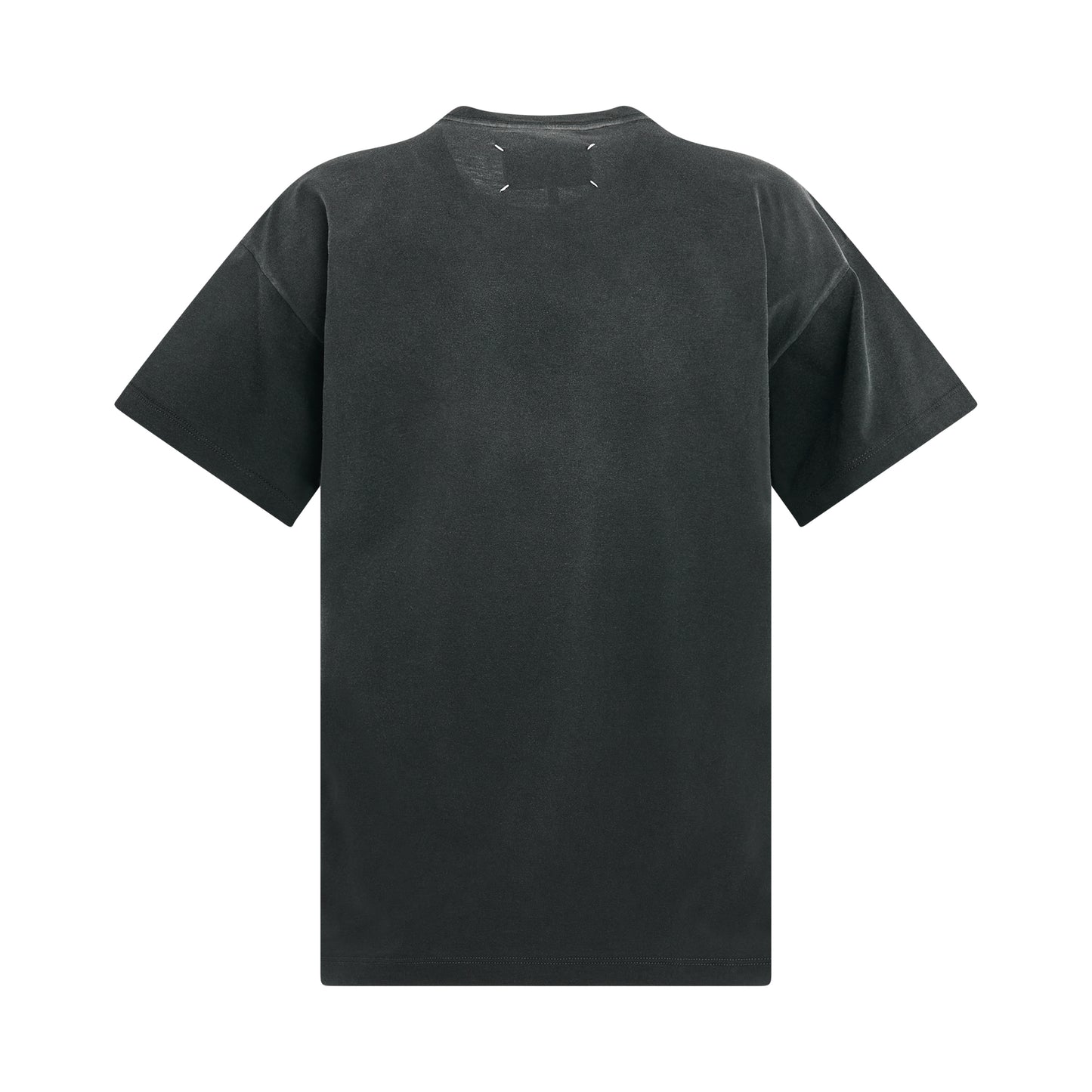 Cotton Jersey Logo T-Shirt in Washed Black