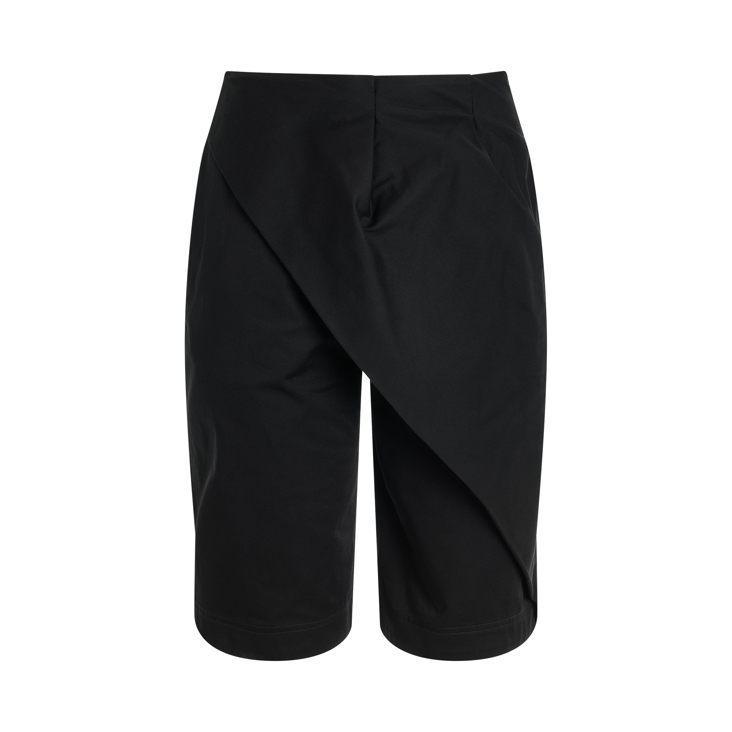 Pleated Shorts in Black