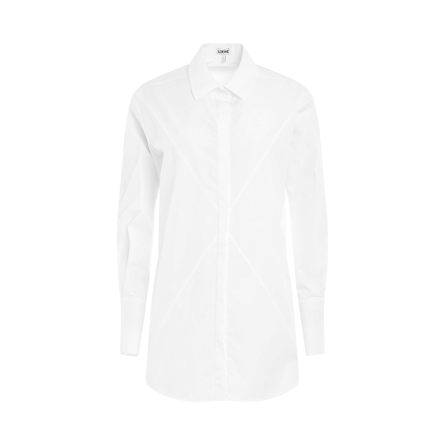 Puzzle Fold Shirt in Optic White