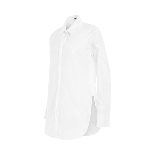 Puzzle Fold Shirt in Optic White