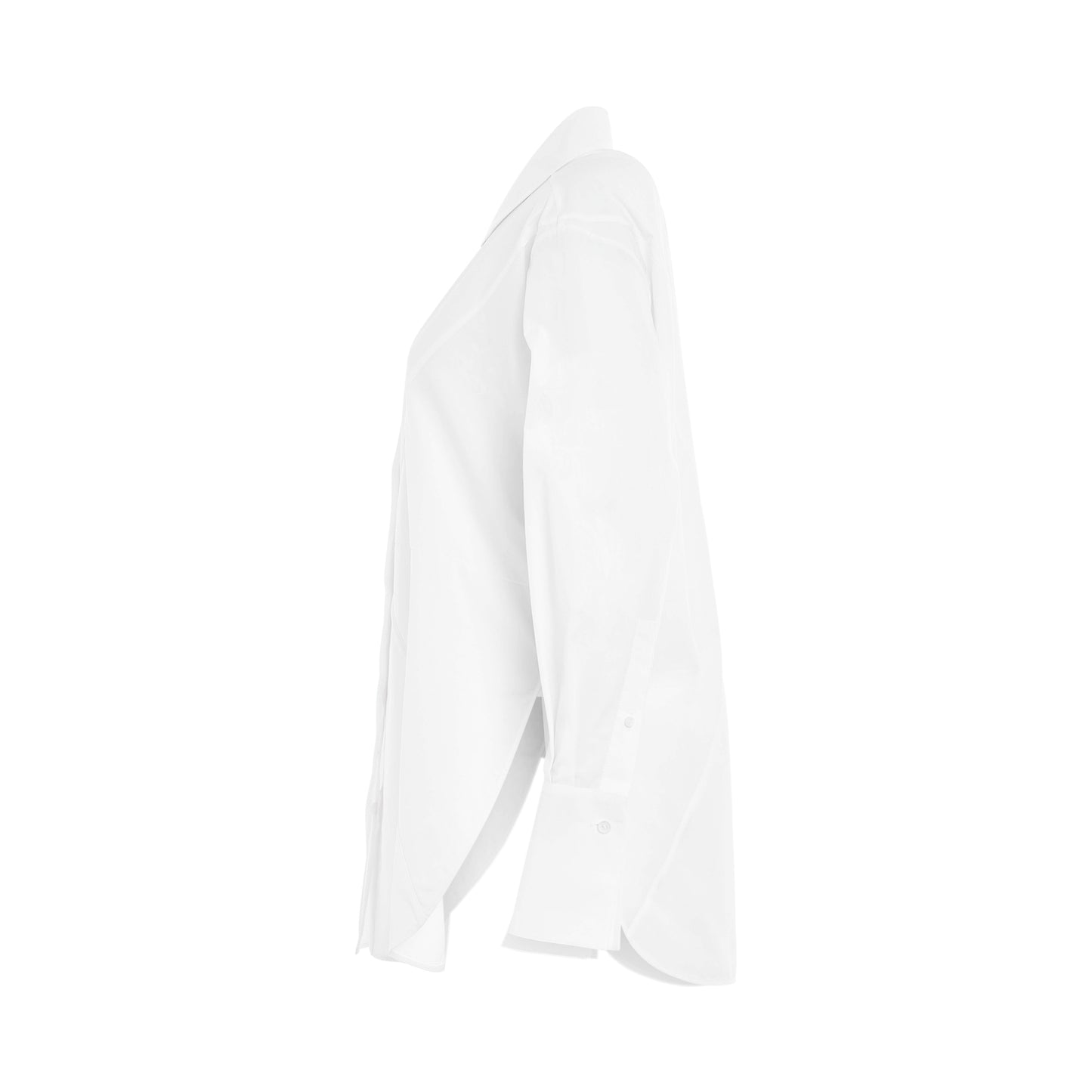 Puzzle Fold Shirt in Optic White