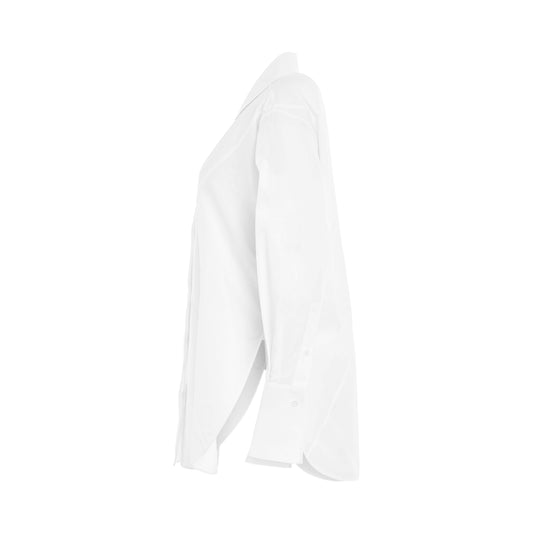 Puzzle Fold Shirt in Optic White