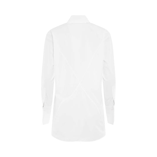 Puzzle Fold Shirt in Optic White