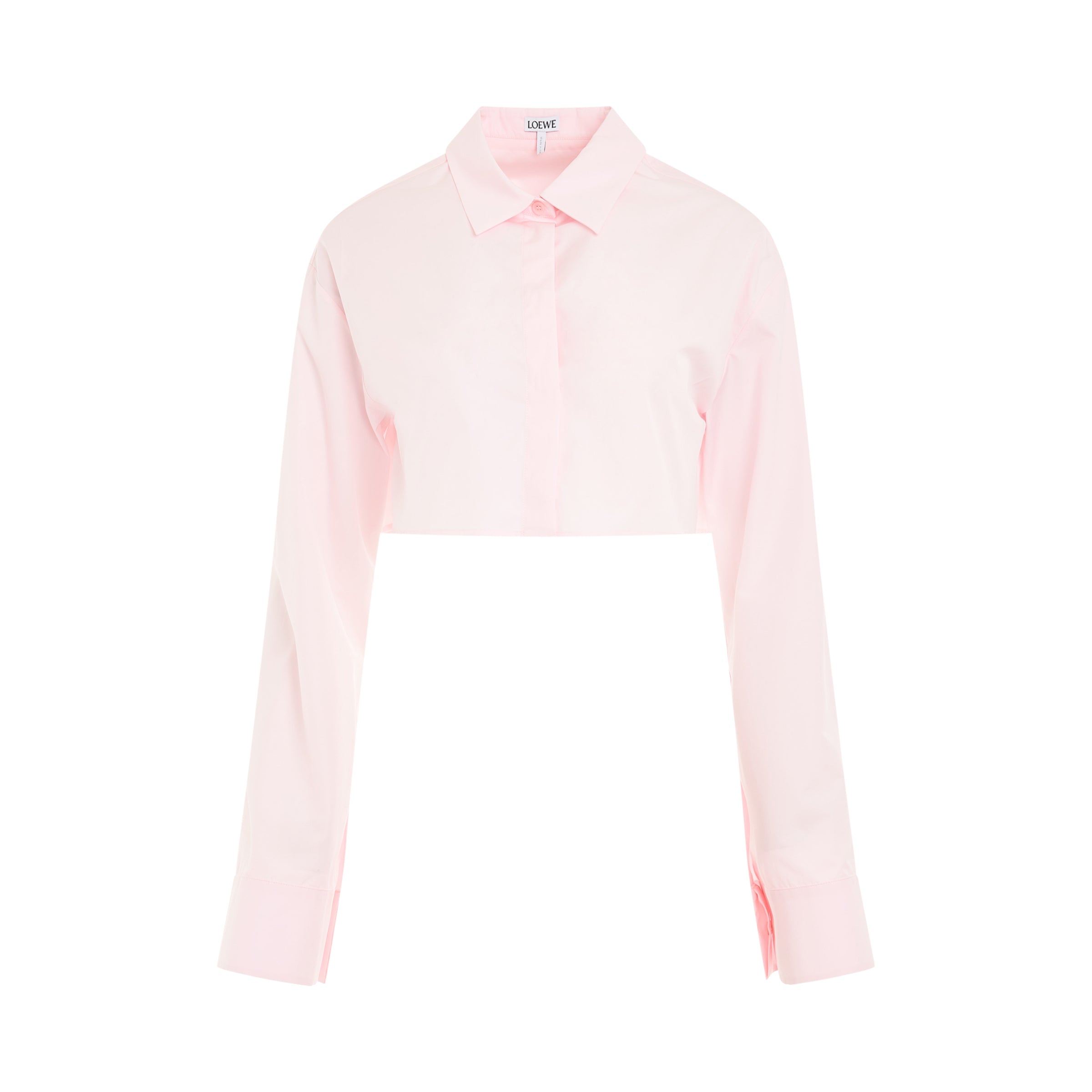 Cropped Shirt in Cotton Candy